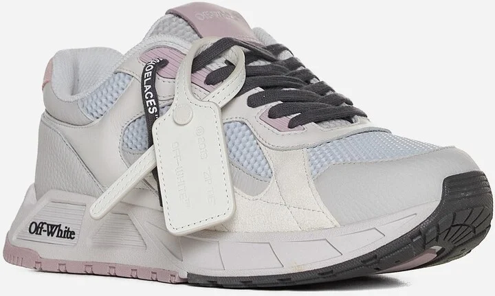 Kick Off Leather And Mesh Sneakers - Image 2