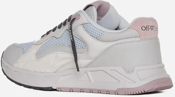 Kick Off Leather And Mesh Sneakers - Image 3