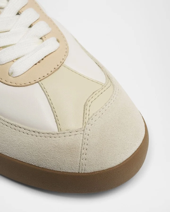 Kick Smooth Leather and Suede Sneaker Mules - Image 6