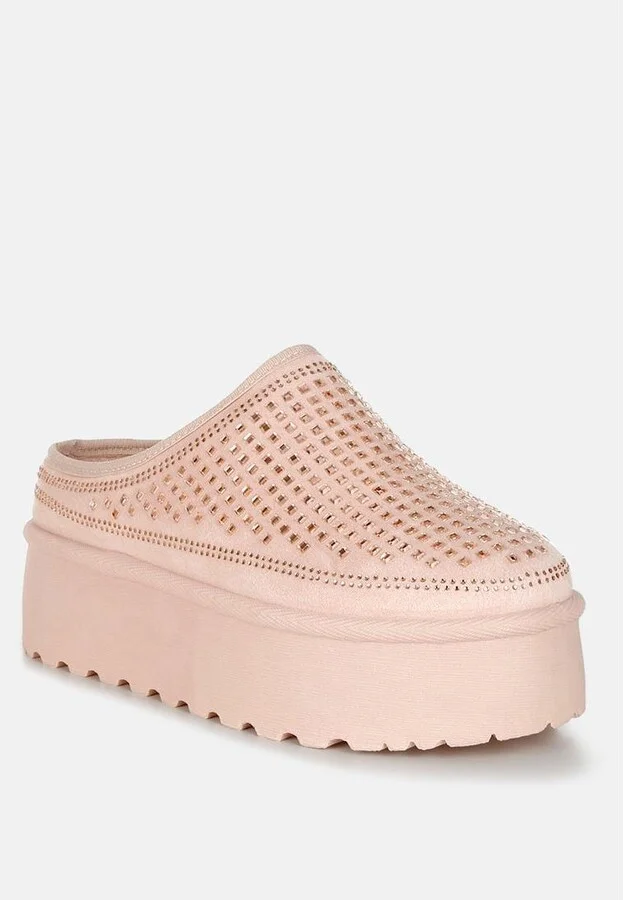 Kickles Rhinestones Embellished Platform Classic Slip-On - Image 2
