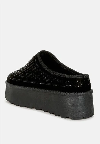 Kickles Rhinestones Embellished Platform Classic Slip-On Women - Image 2