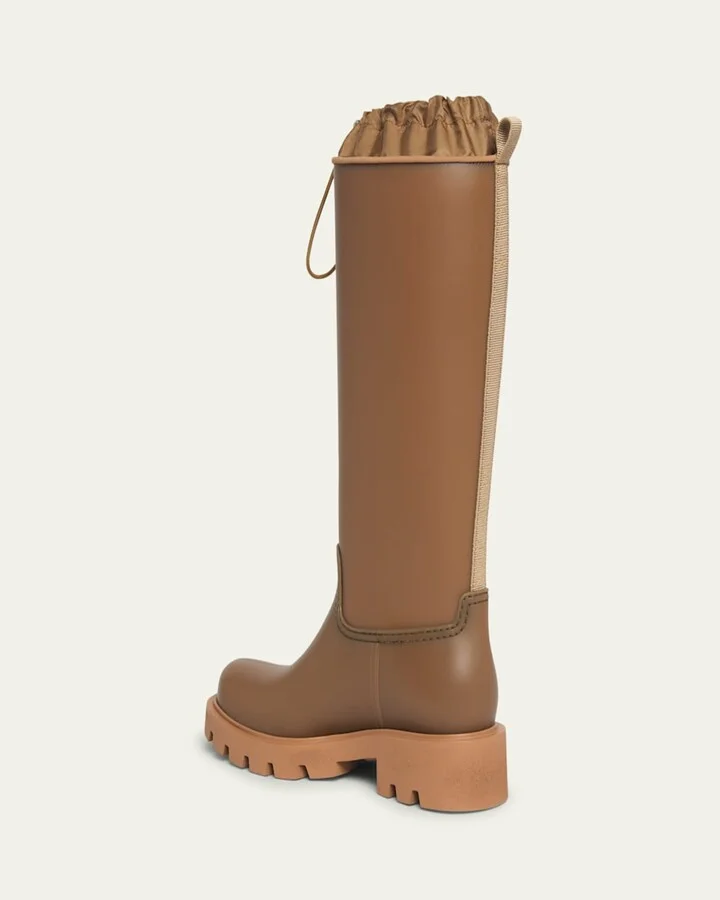 Kickstream Leather Tall Rain Boots - Image 3