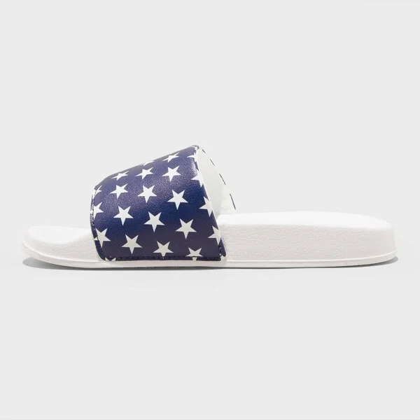 Kids' Devon Slides - Cat & Jack™ : Slip-On Sandals, Contoured Footbed, Open Toe - Image 2