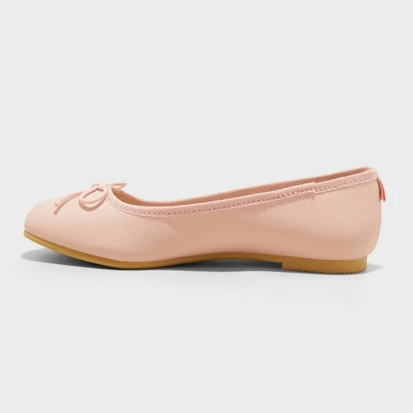 Kids' Diana Slip-On Ballet Flats - Cat & Jack™ : Memory Foam Insole, Closed Round Toe - Image 2