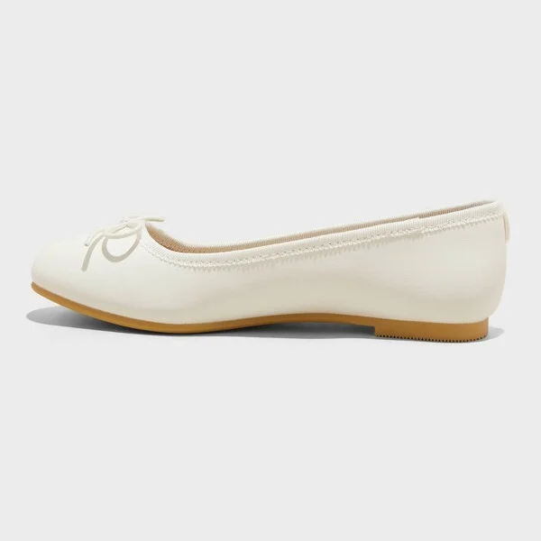 Kids' Diana Slip-On Ballet Flats - Cat & Jack™ : Memory Foam Insole, Closed Round Toe - Image 4