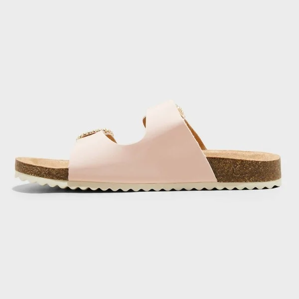Kids' Drew Footbed Sandals - Cat & Jack™ : Slip-On, Contoured Footbed, Open Toe - Image 2