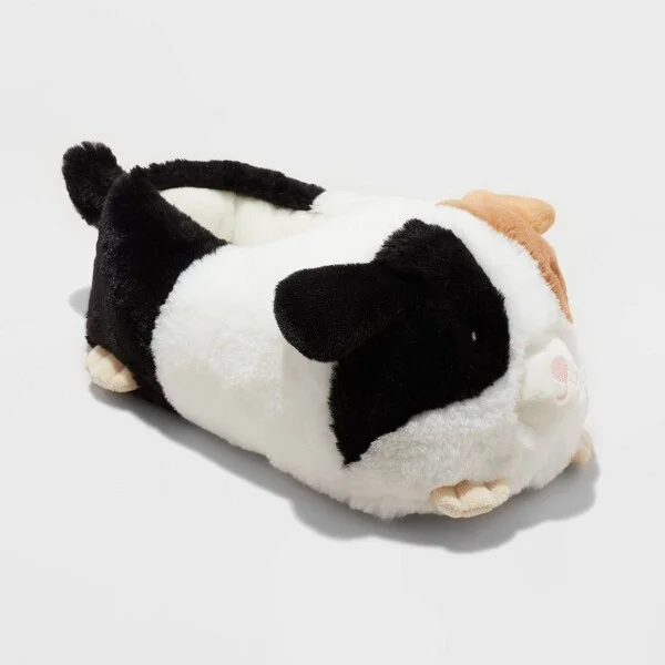 Kids' Guinea Pig Character Slippers - Cat & Jack™ White : Slip-On, Machine Washable, Non-Marking Sole