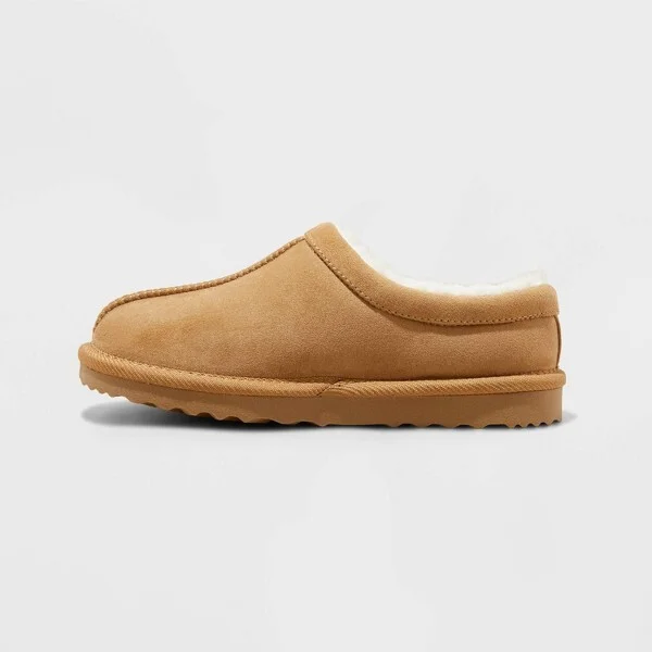 Kids' Nola Faux Suede Clog Slippers - Cat & Jack™ : Indoor/Outdoor, Cushioned Footbed - Image 2