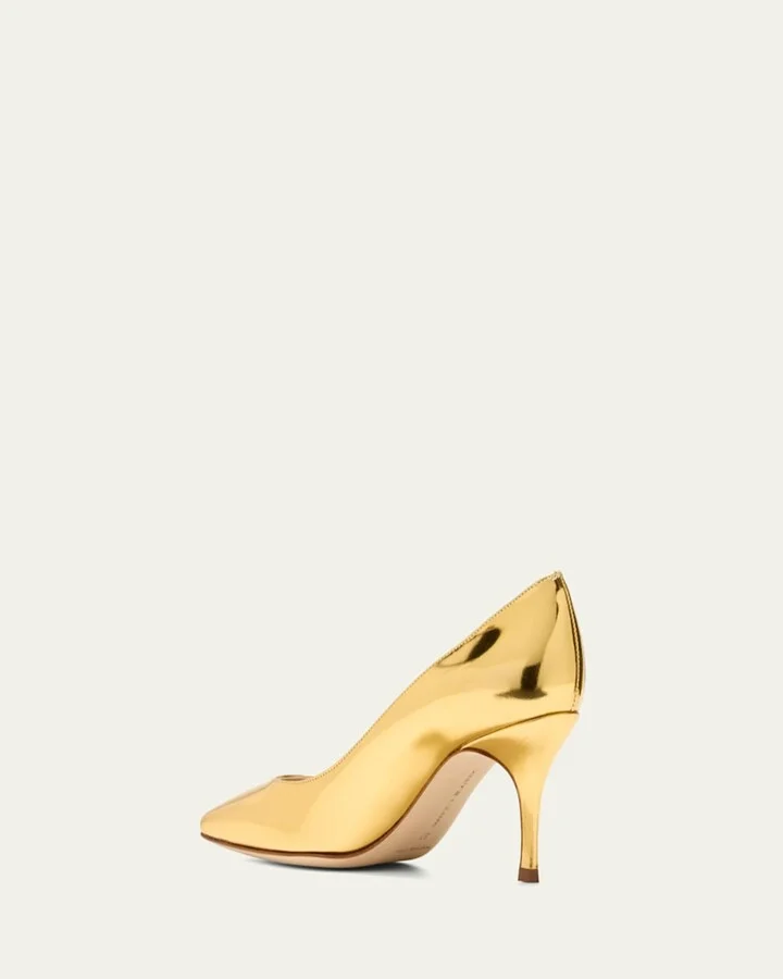 Kietta Metallic Leather Stiletto Pumps - Image 3