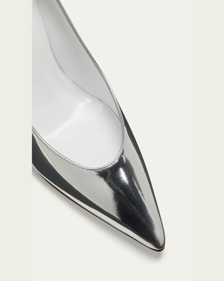 Kietta Metallic Leather Stiletto Pumps - Image 6
