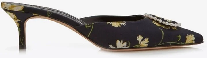 Kifatmu 50 Floral Satin Mules