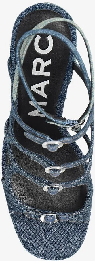 Kiki 125 Deconstructed Denim Platform Sandals - Image 3