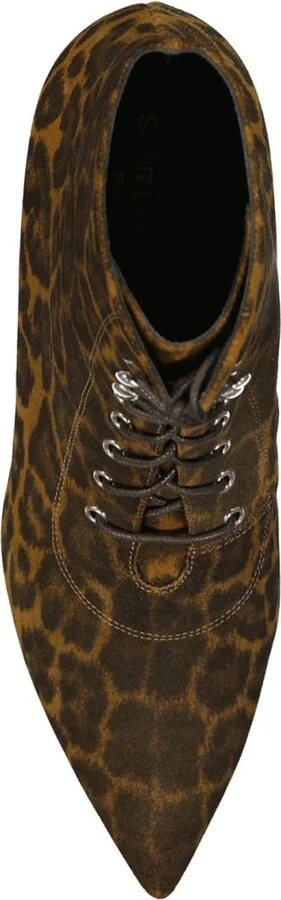 Kiki Lace-up Leopard-print Ankle Boots - Image 4