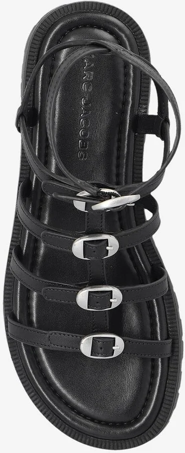 Kiki Leather Cage Sandals - Image 3