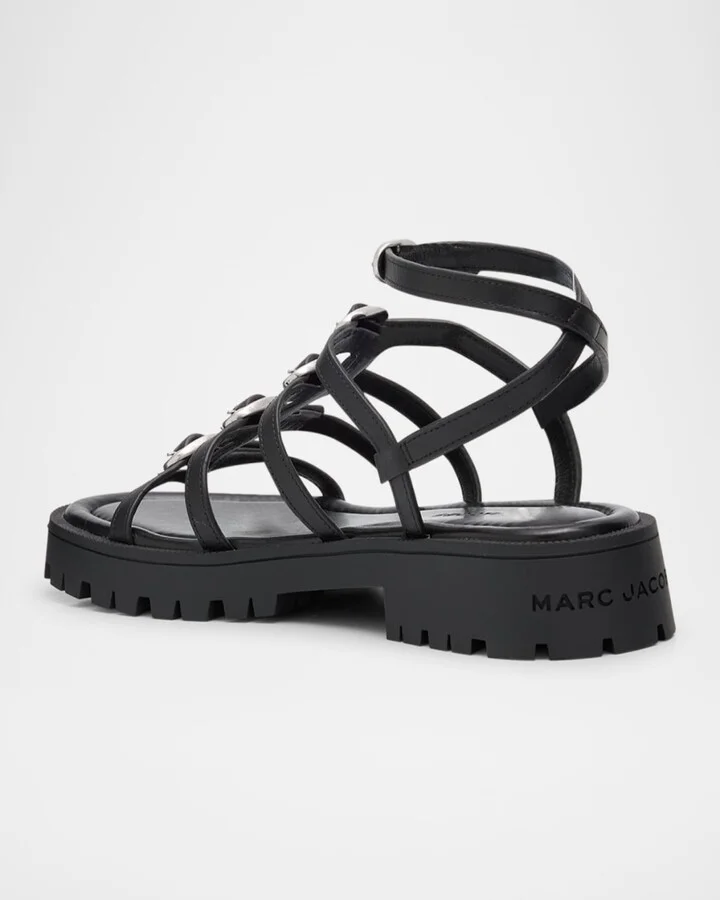 Kiki Leather Gladiator Sandals - Image 2