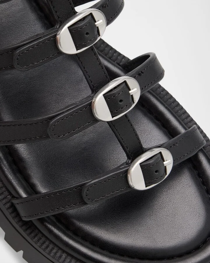 Kiki Leather Gladiator Sandals - Image 4
