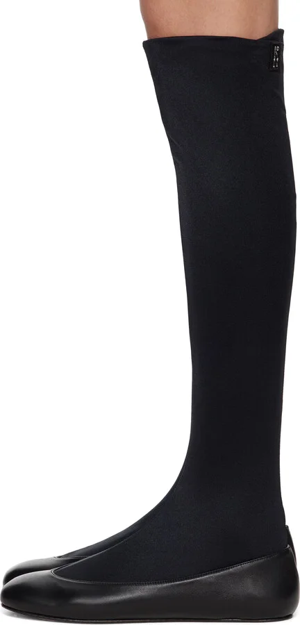 Kiko Kostadinov Black Proxima Long Ballerina Flats - Image 3