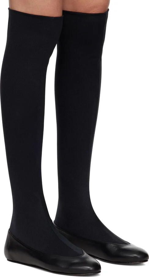Kiko Kostadinov Black Proxima Long Ballerina Flats - Image 4