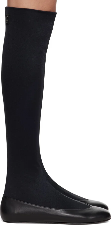 Kiko Kostadinov Black Proxima Long Ballerina Flats