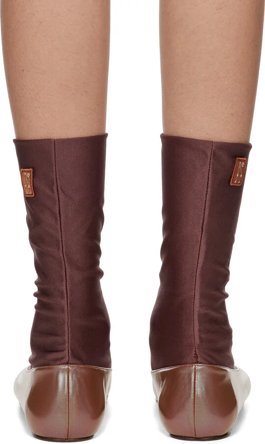 Kiko Kostadinov Brown Proxima Short Ballerina Flats - Image 2