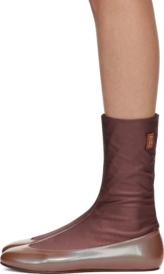 Kiko Kostadinov Brown Proxima Short Ballerina Flats - Image 3
