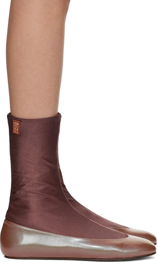 Kiko Kostadinov Brown Proxima Short Ballerina Flats