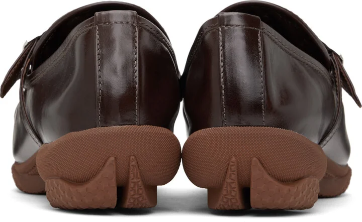 Kiko Kostadinov Brown Sonia Buckled Loafers - Image 2