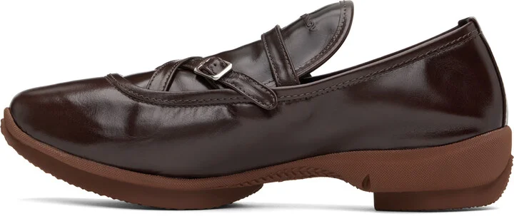 Kiko Kostadinov Brown Sonia Buckled Loafers - Image 3