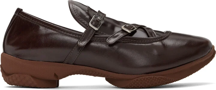 Kiko Kostadinov Brown Sonia Buckled Loafers
