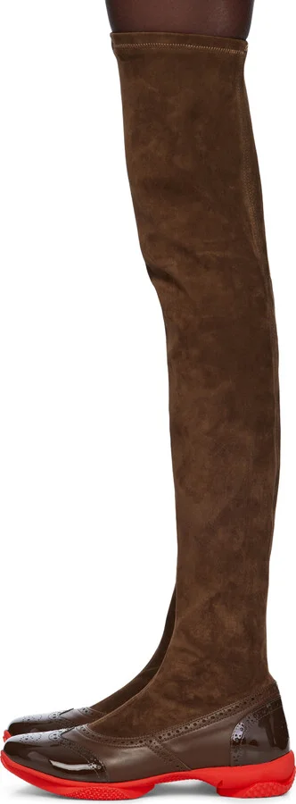 Kiko Kostadinov Brown Sonia High Boots - Image 3