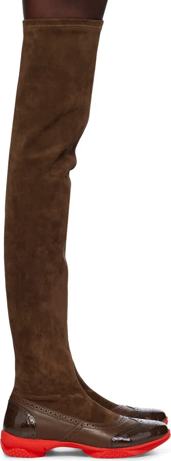 Kiko Kostadinov Brown Sonia High Boots