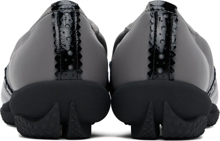 Kiko Kostadinov Gray & Black Sonia Slip On Brogues - Image 2