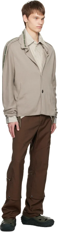 Kiko Kostadinov Khaki Hybrid Sandals - Image 5