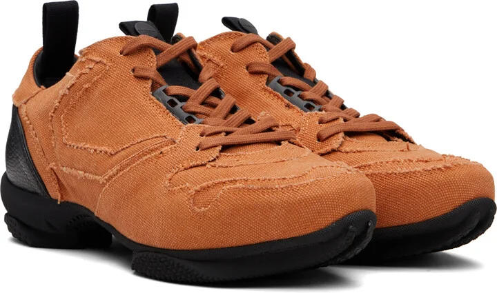 Kiko Kostadinov Orange Ostro Canvas Sneakers - Image 4