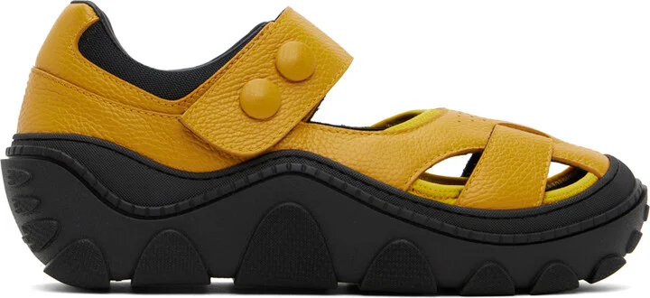 Kiko Kostadinov Yellow Tonkin Hybrid Sandals
