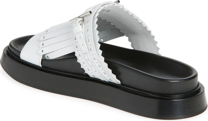 Kiltie Fringe Slide Sandal - Image 2
