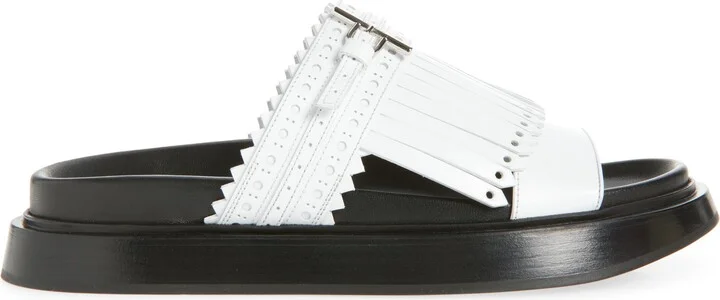 Kiltie Fringe Slide Sandal - Image 3