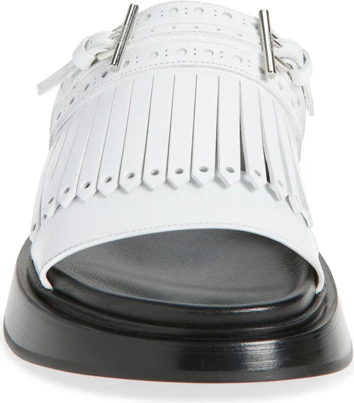 Kiltie Fringe Slide Sandal - Image 4