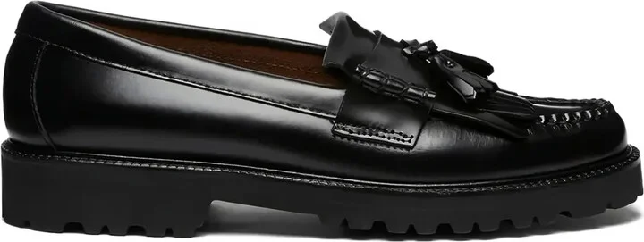 Kiltie tassel-embellished platform loafers