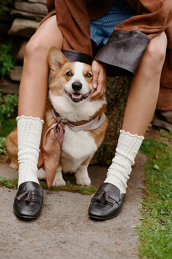 Kiltie Tassel Loafer Mules