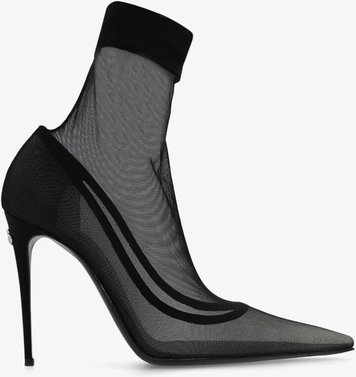 Kim 105 Sheer Sock Ankle Boots