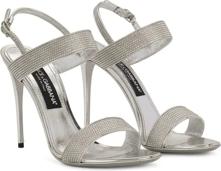 KIM DOLCE&GABBANA crystal-embellished slingback sandals - Image 2