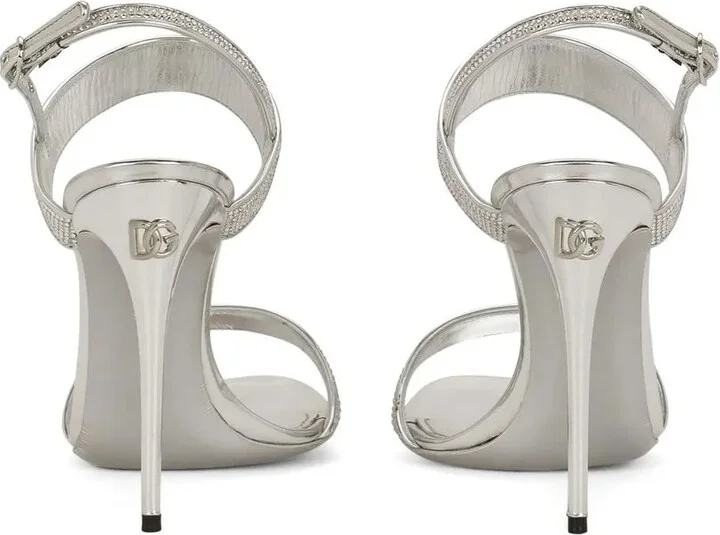 KIM DOLCE&GABBANA crystal-embellished slingback sandals - Image 3
