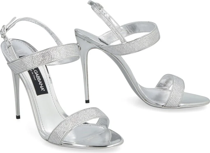 Kim Dolce&gabbana - Keira Metallic Leather Sandals - Image 3