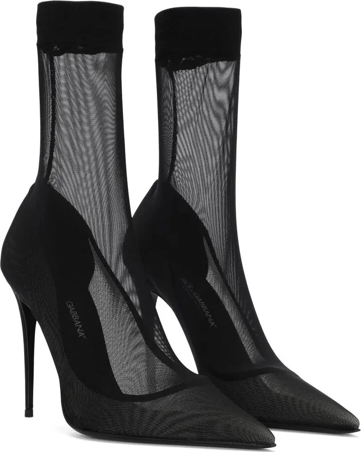 KIM DOLCE&GABBANA tulle ankle boots - Image 2