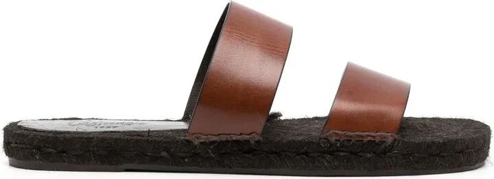 Kim double-strap slide espadrilles