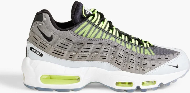 + Kim Jones Volt Air Max 95 mesh and leather sneakers