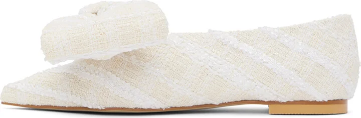 KIMHĒKIM Off-White Monroe Ballerina Flats - Image 3