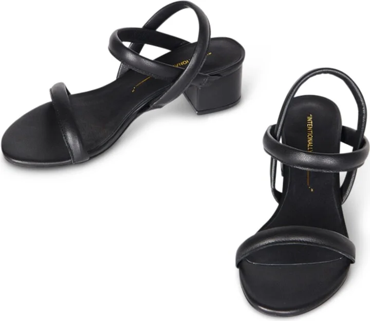 Kimi Leather Heel-Black