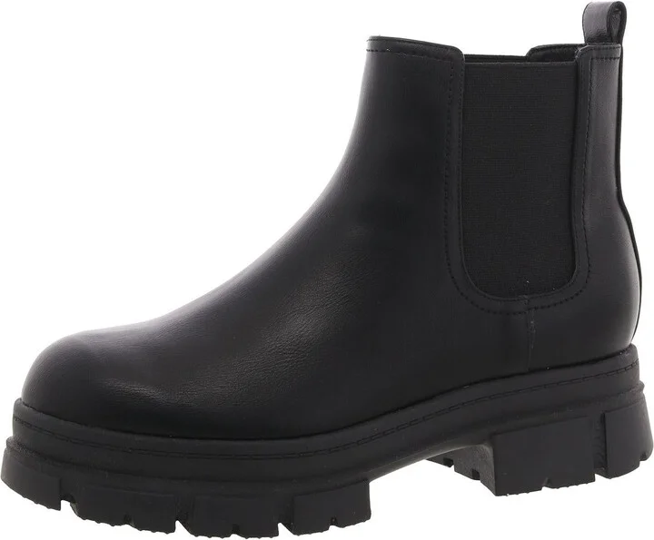 Kimma 3 Womens Faux Leather Ankle Chelsea Boots
